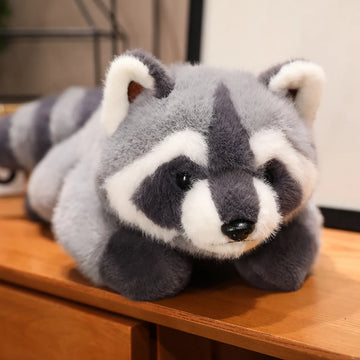 40/55cm Kawaii Raccoon Plush Toy Lovely Raccoon Cute Soft Stuffed Animals