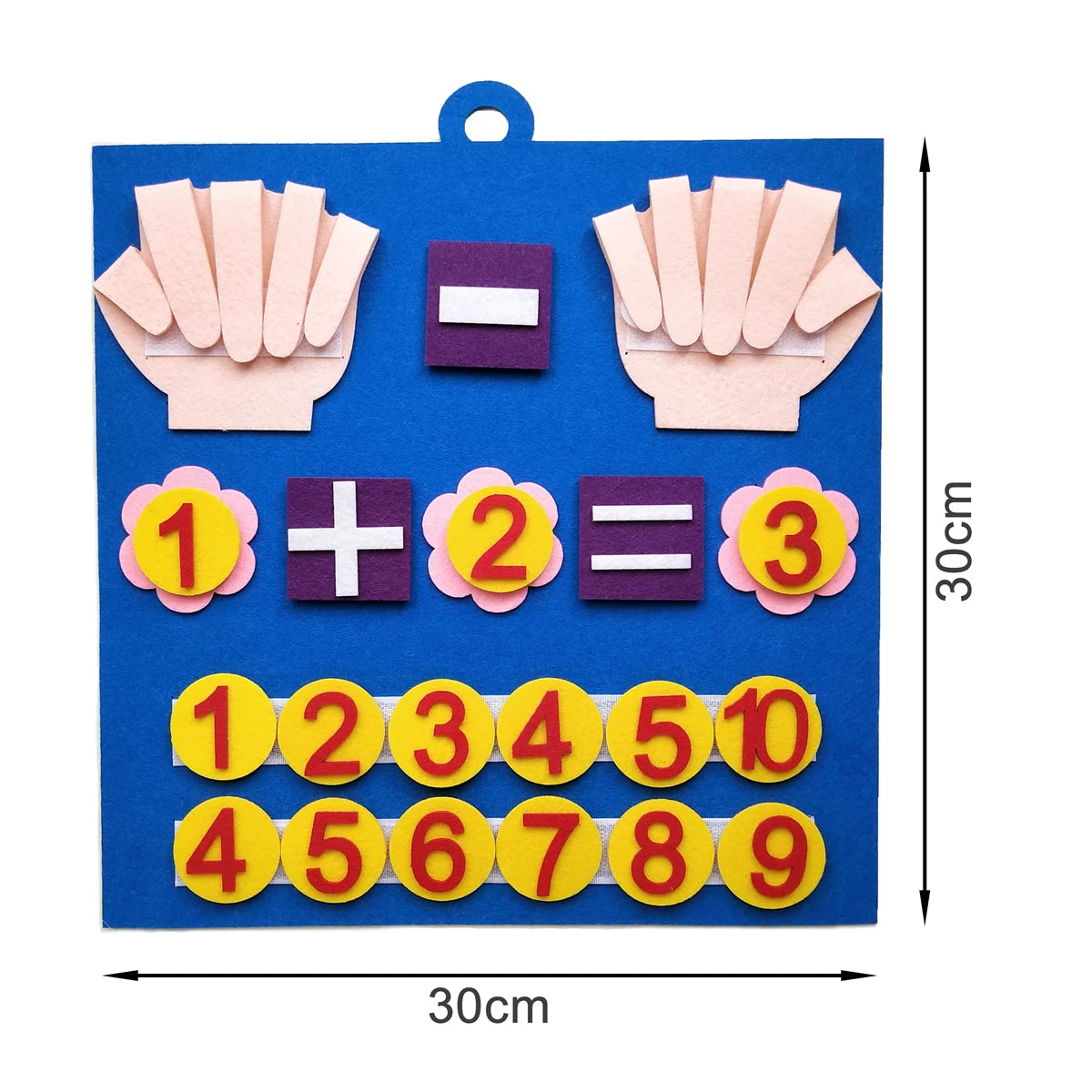 Toddler Montessori Toys Felt Finger Numbers Math Toy Children Counting Early Education