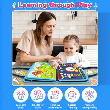 Busy Board Montessori Toys Sensory Toys for Toddlers Boy Toys