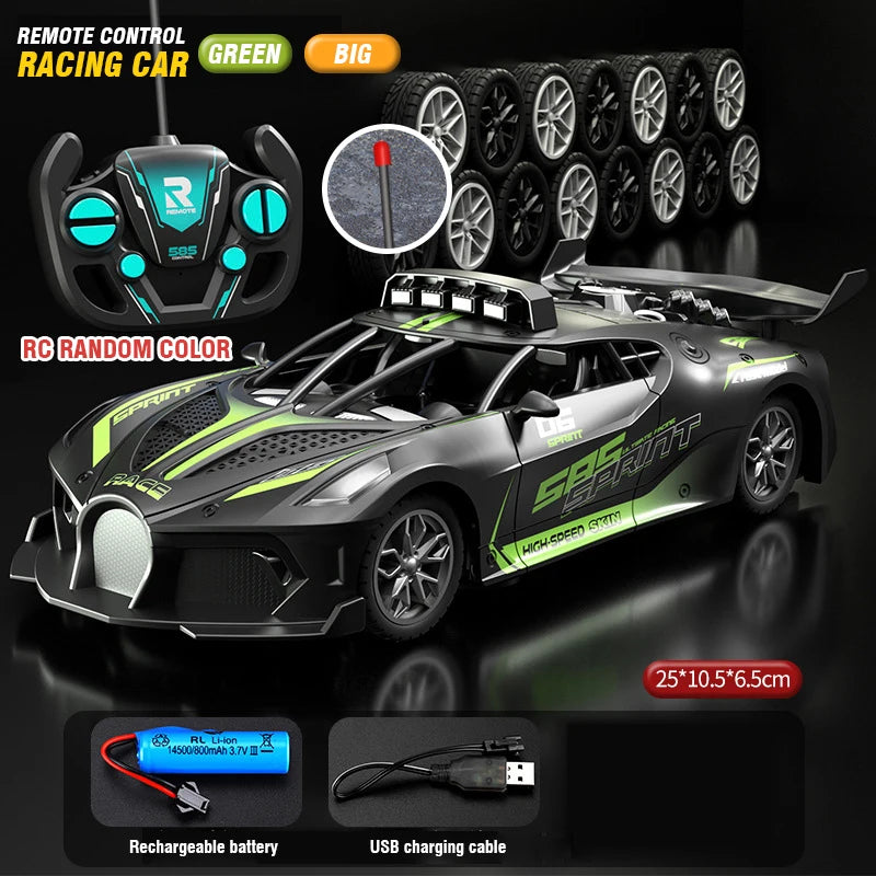4Ch High-Speed Remote Control Car with Electric Sportscar Vehicle Model