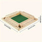 Classic 4 Sided Wooden Board Game With 2 Dice And Shut-The-Box
