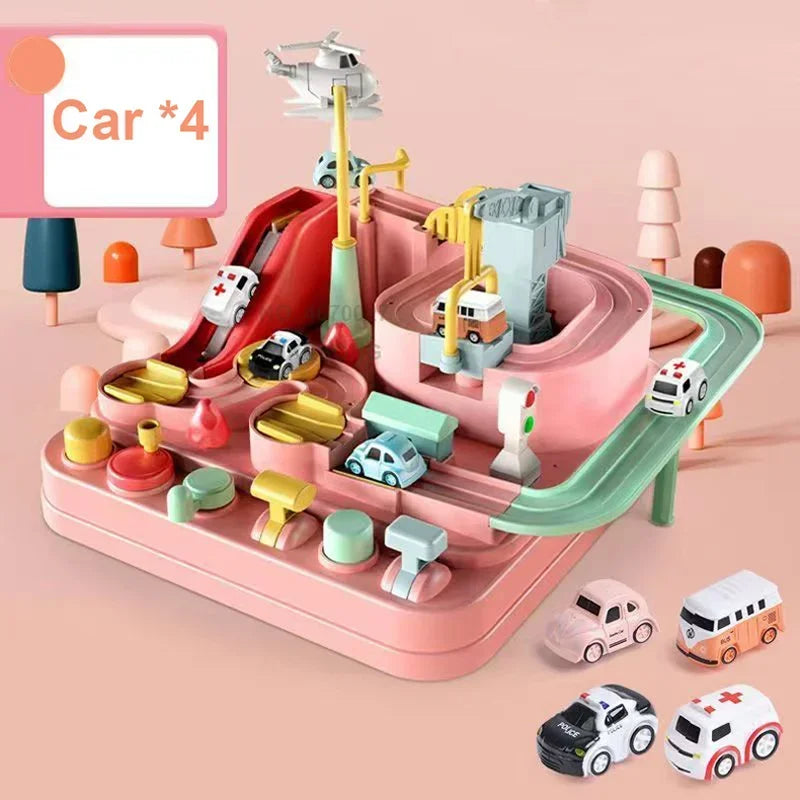 Racing Rail Car for Children Adventure Game Mechanical Interactive Train