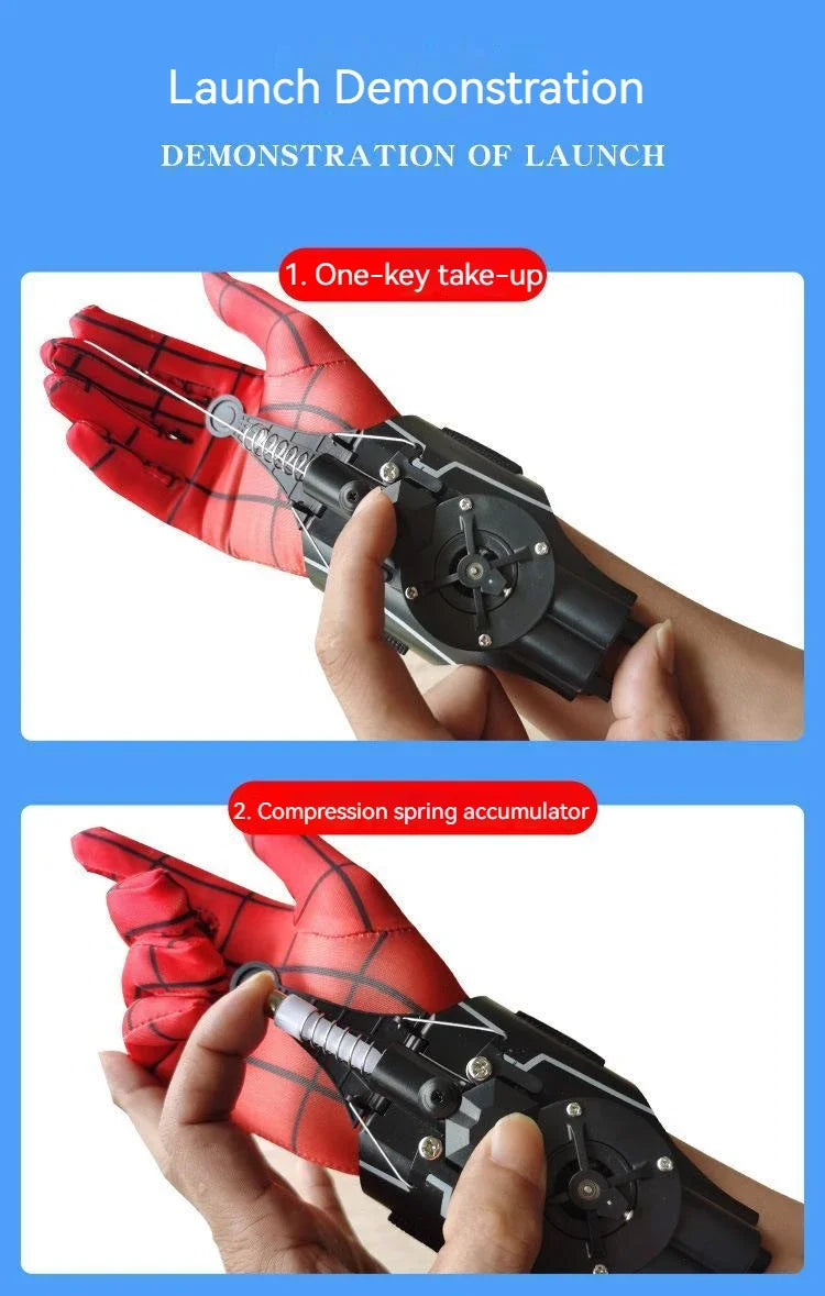 Spiderman Web Shooters Wrist Launcher Shooters Props Shooting Toys