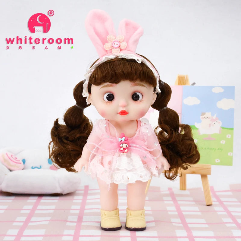 Dolls Toys Girl Doll Big Head Cute Baby Festival Gift Reborn Kids Dolls For Girls 25cm