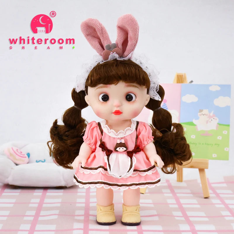 Dolls Toys Girl Doll Big Head Cute Baby Festival Gift Reborn Kids Dolls For Girls 25cm