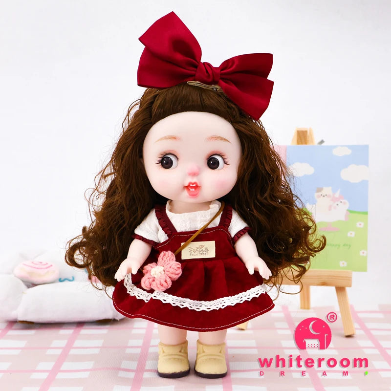Dolls Toys Girl Doll Big Head Cute Baby Festival Gift Reborn Kids Dolls For Girls 25cm