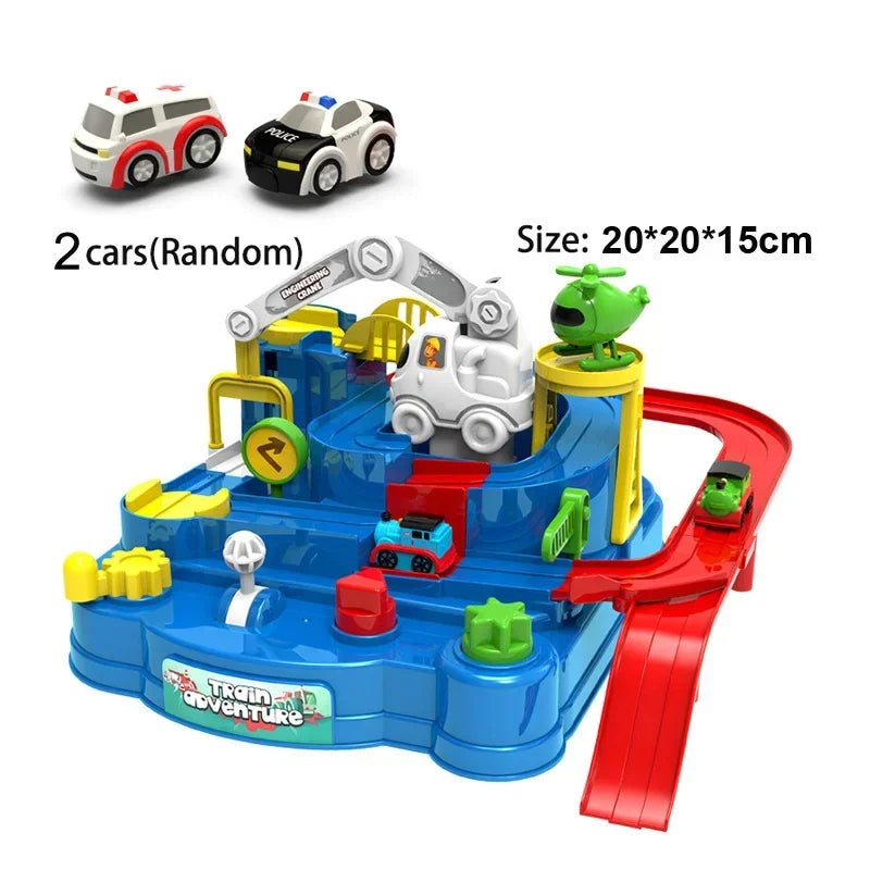 Racing Rail Car for Children Adventure Game Mechanical Interactive Train
