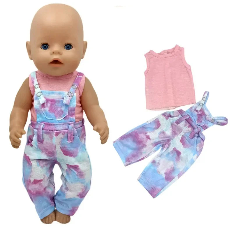 38cm Doll Clothes Pants Elephant Set for 17 Inch Doll Pajama Set Toys Wear