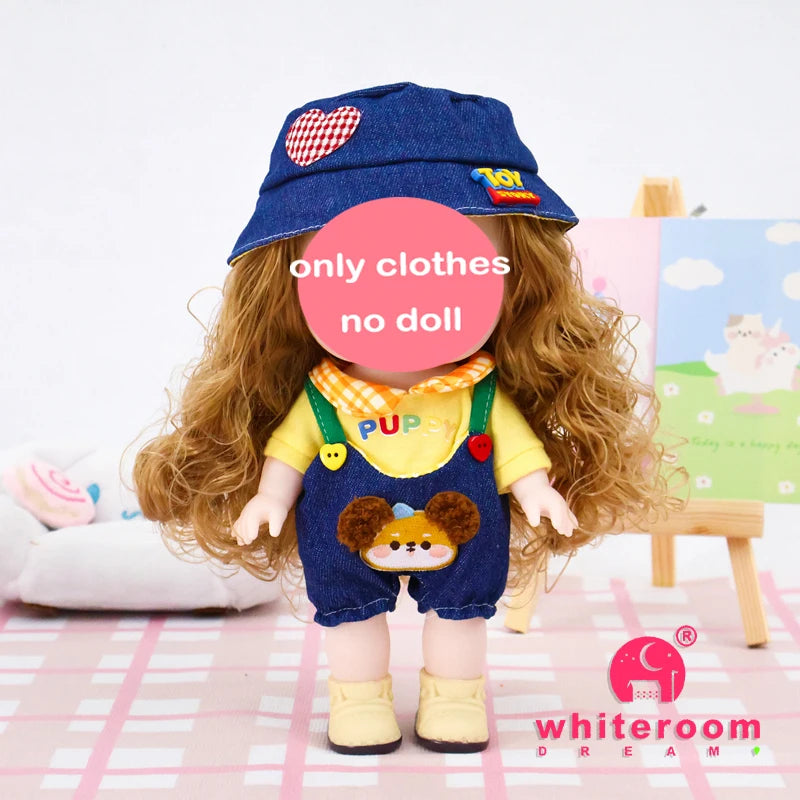 Dolls Toys Girl Doll Big Head Cute Baby Festival Gift Reborn Kids Dolls For Girls 25cm