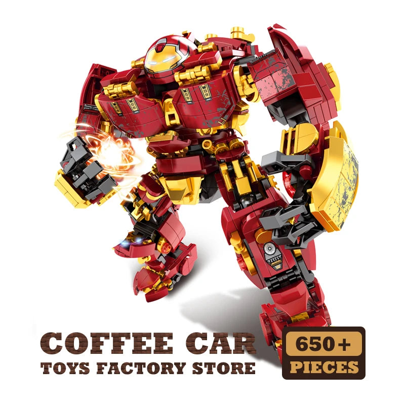 Superheroes Building Blocks Movie Hero Model Armor Iron Robot Bricks Toys