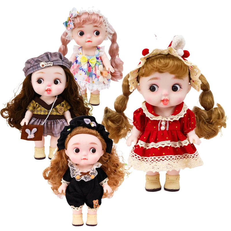 Dolls Toys Girl Doll Big Head Cute Baby Festival Gift Reborn Kids Dolls For Girls 25cm