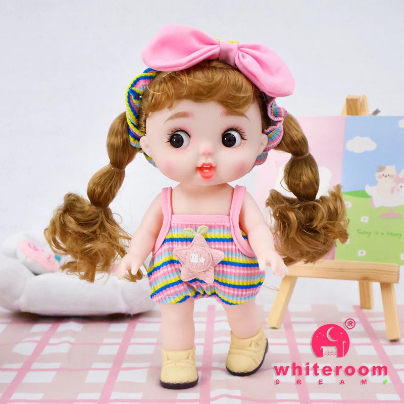Dolls Toys Girl Doll Big Head Cute Baby Festival Gift Reborn Kids Dolls For Girls 25cm