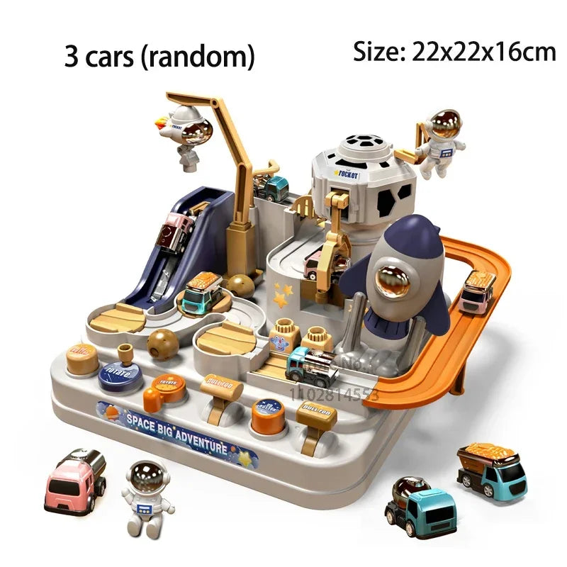 Racing Rail Car for Children Adventure Game Mechanical Interactive Train