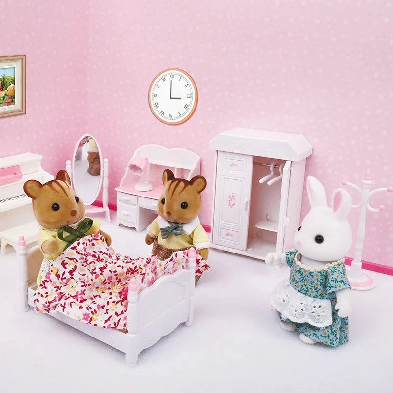 Forest Animal Family Dollhouse Furniture 1/12 Miniature Toys Girl Dolls