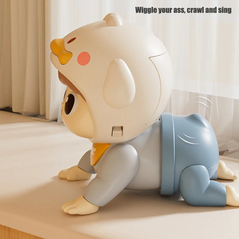 Baby Crawling Toys with Sound Electric Baby Doll Toy for Toddler
