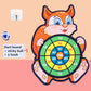 Child Montessori Toys for Kids 2 to 4 Years Old Cartoon Animal Dart Board Sticky Ball Family Interactive Educational Toys Baby