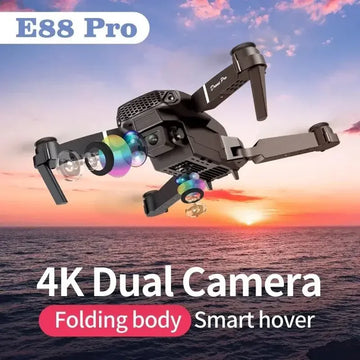 Professional mini remote control drone with E88 4k HD aerial camera