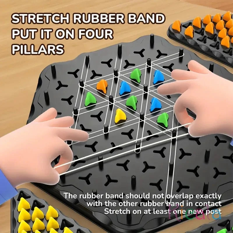 Triggle Rubber Board Game for Kids & Adults Wavelength Board Game