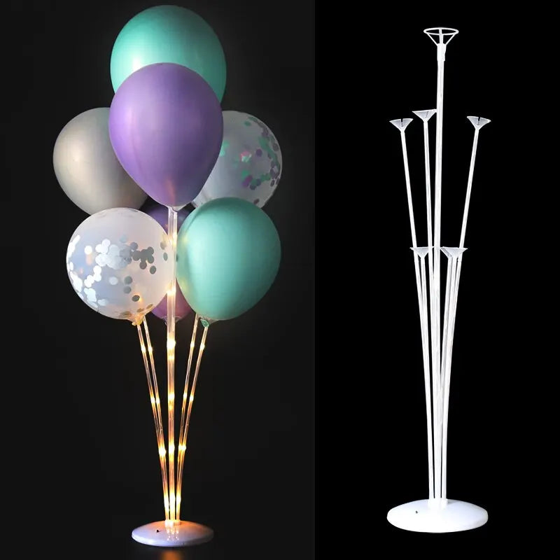 LED Light Balloons Stand Glow LED Baloon Column for Baby Shower Birthday Party Decor Wedding Ballon Stand Accessories