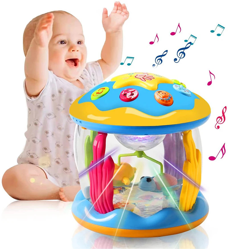 Ocean Light Rotary Projector Musical Toys Montessori Early Toys
