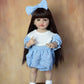 BZDOLL 55CM 22Inch Can Stand Reborn Baby Doll Soft Silicone Body Princess