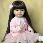 BZDOLL 55CM 22Inch Can Stand Reborn Baby Doll Soft Silicone Body Princess