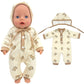 38cm Doll Clothes Pants Elephant Set for 17 Inch Doll Pajama Set Toys Wear