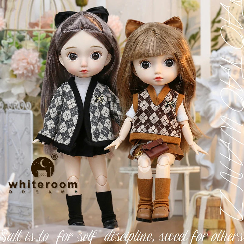 Dolls Toys Girl Doll Big Head Cute Baby Festival Gift Reborn Kids Dolls For Girls 25cm