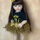 BZDOLL 55CM 22Inch Can Stand Reborn Baby Doll Soft Silicone Body Princess