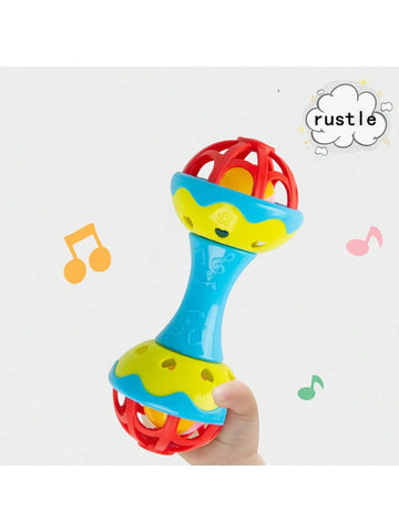 1pc random color Toddler Double-headed Hand Rattles Soothing Hand Grip Rattles Toys