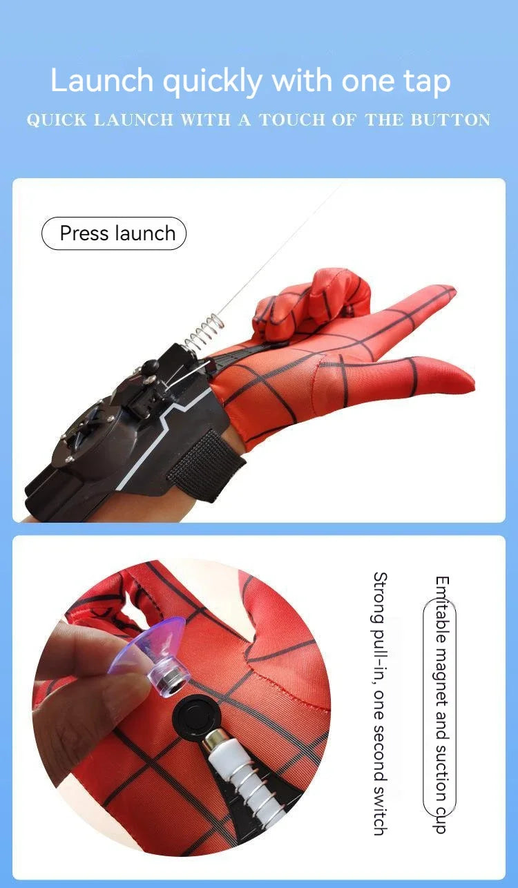 Spiderman Web Shooters Wrist Launcher Shooters Props Shooting Toys