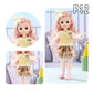 12 Inch 30cm 1/6 Girl Bjd Dolls with Clothes Skirt Hat Headdress Dress Up DIY Toys Dollhouse