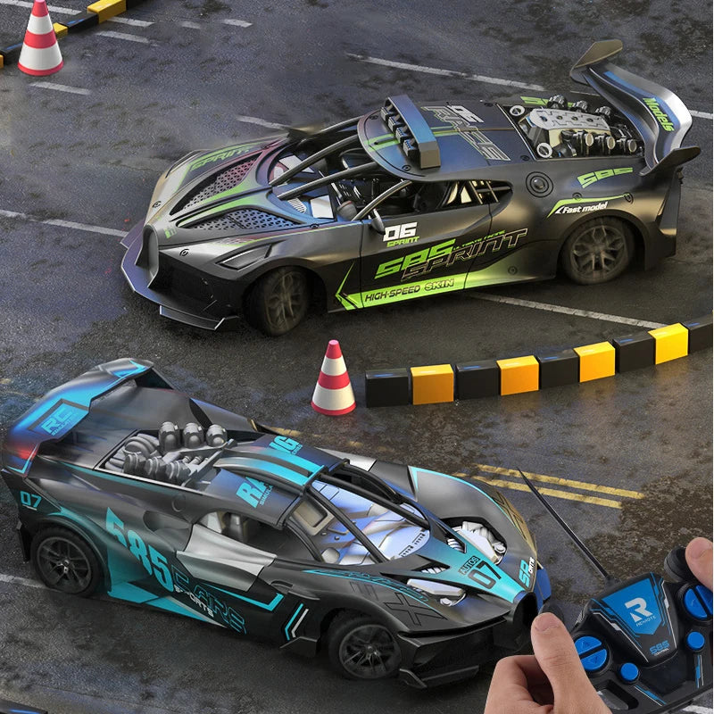 4Ch High-Speed Remote Control Car with Electric Sportscar Vehicle Model