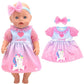 38cm Doll Clothes Pants Elephant Set for 17 Inch Doll Pajama Set Toys Wear
