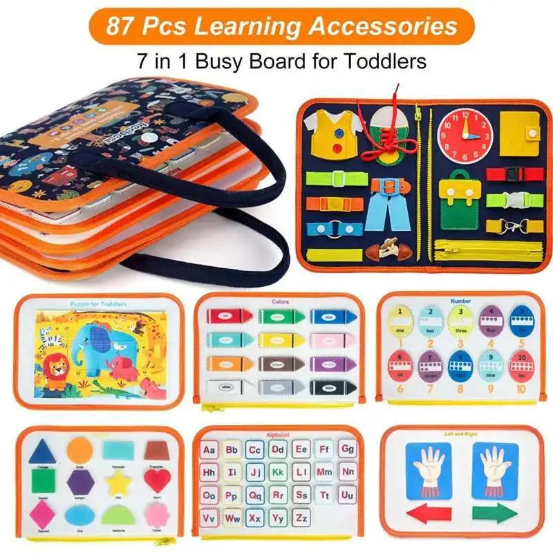 Toddler Busy Board Toddler Travel Toys Montessori Educational Toys