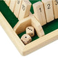 Classic 4 Sided Wooden Board Game With 2 Dice And Shut-The-Box