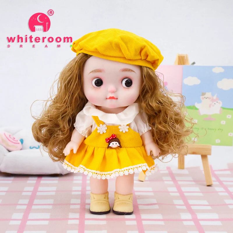 Dolls Toys Girl Doll Big Head Cute Baby Festival Gift Reborn Kids Dolls For Girls 25cm