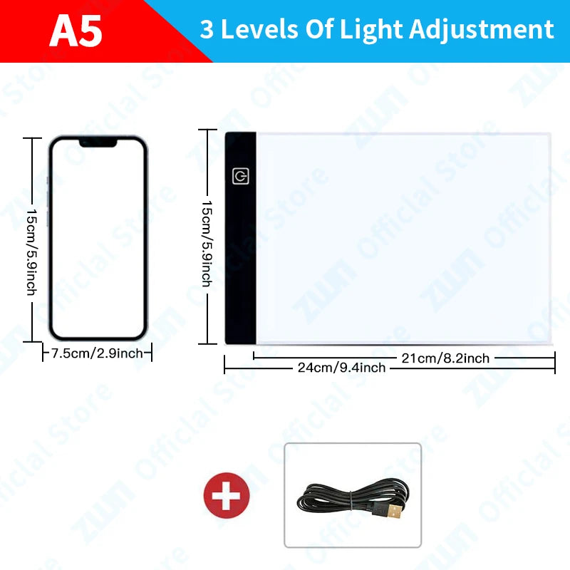 3-Level Led Drawing Copy Pad Board game, Toy, Painting