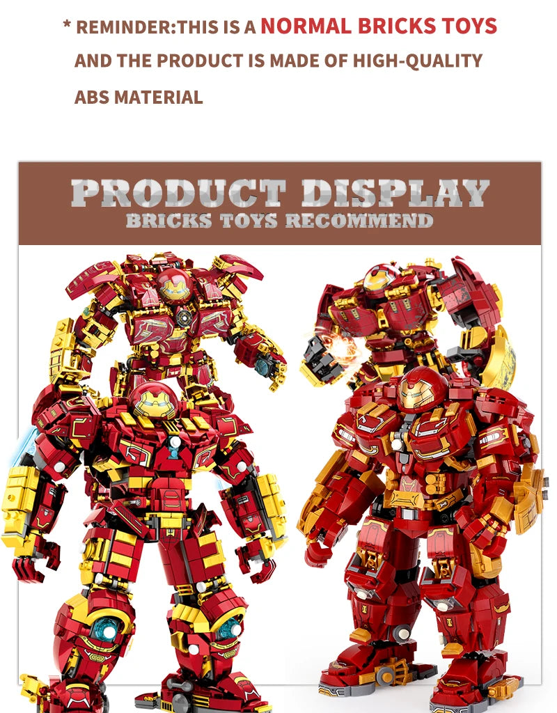 Superheroes Building Blocks Movie Hero Model Armor Iron Robot Bricks Toys