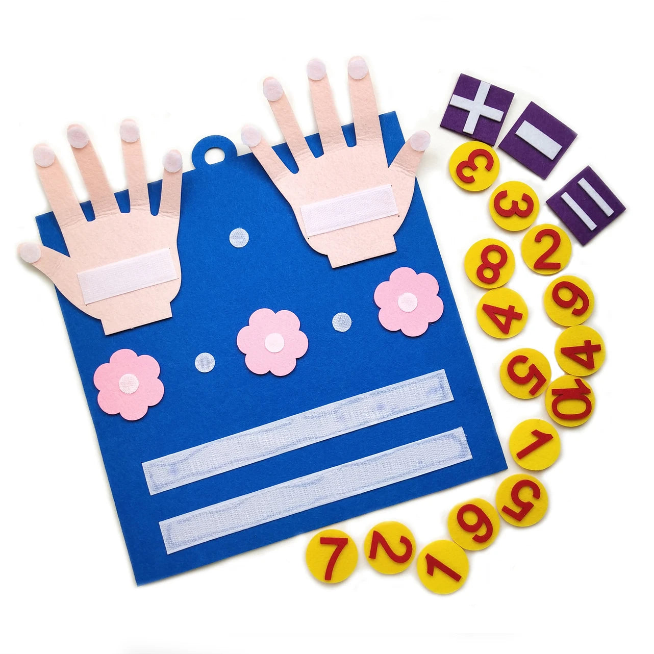 Toddler Montessori Toys Felt Finger Numbers Math Toy Children Counting Early Education