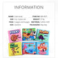 Baby Cloth Books Enlightenment Early Educational Toys Kids Fruits Animal Numbers Food Cognitive Book for Toddlers 12-72 Month