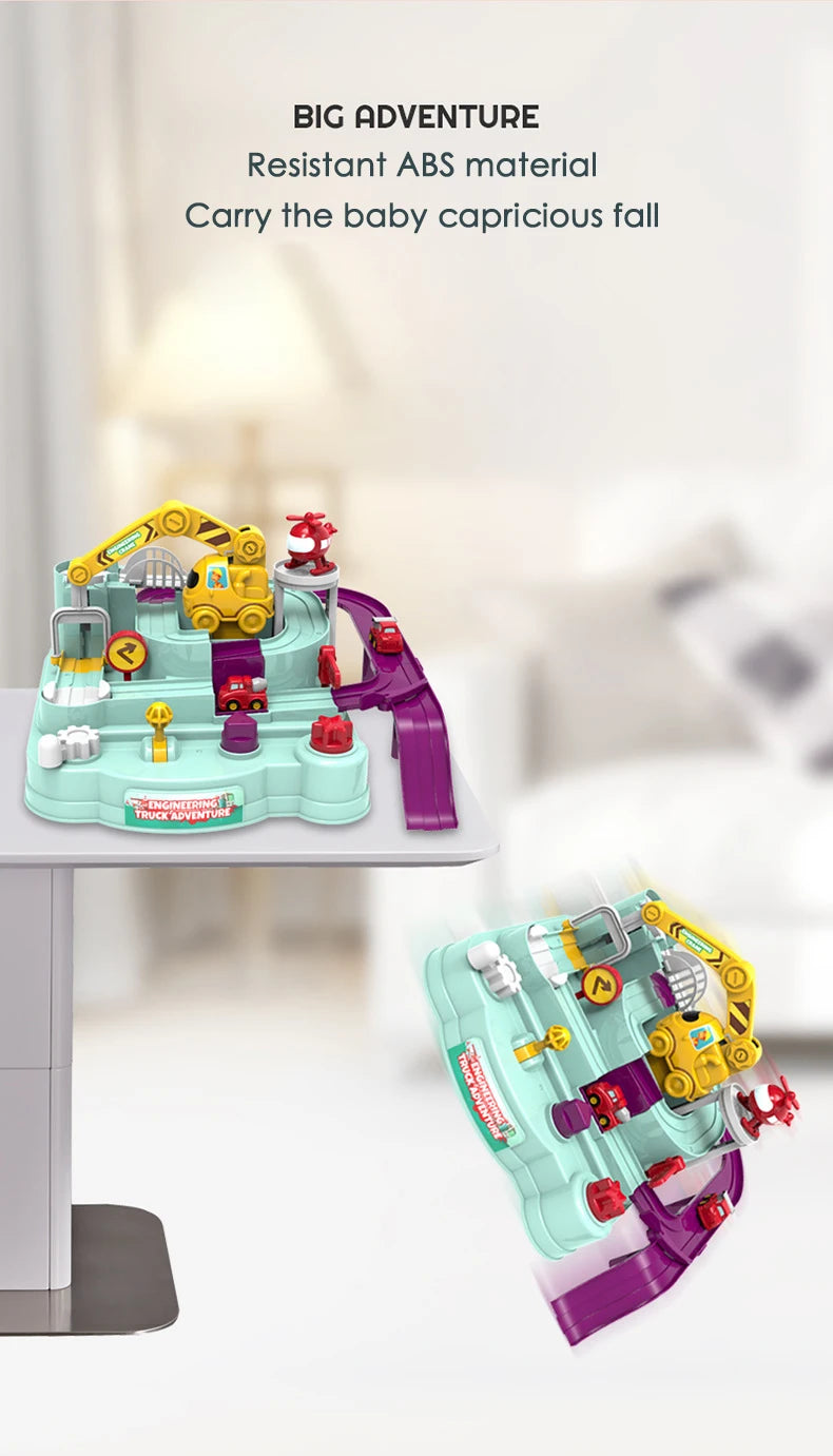 Racing Rail Car for Children Adventure Game Mechanical Interactive Train