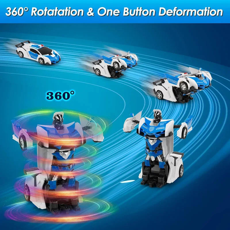 Electric RC Car 2 In 1 Transformation Robots Sports Vehicle