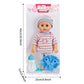 Simulation Doll Can Talk and Blink, Intelligent Sound, Feeding Baby, Soothing Sleep Doll