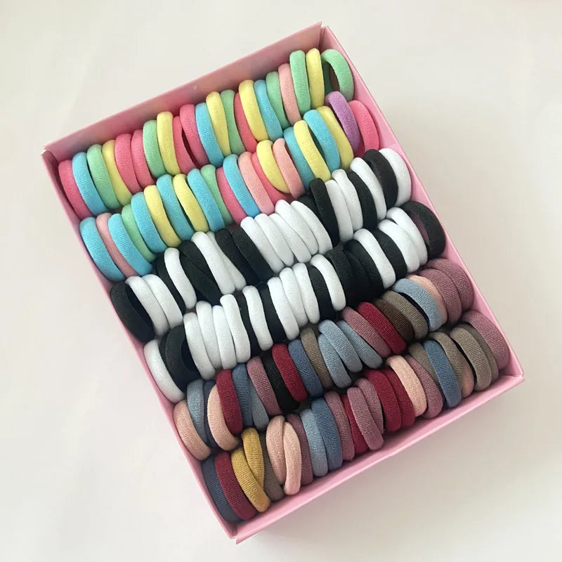 Children's Elastic Band Hair Clip Combination Set, Baby Hair Circle, Girl's Edge Clip Hair Accessory, Baby Princess Hair Rope.