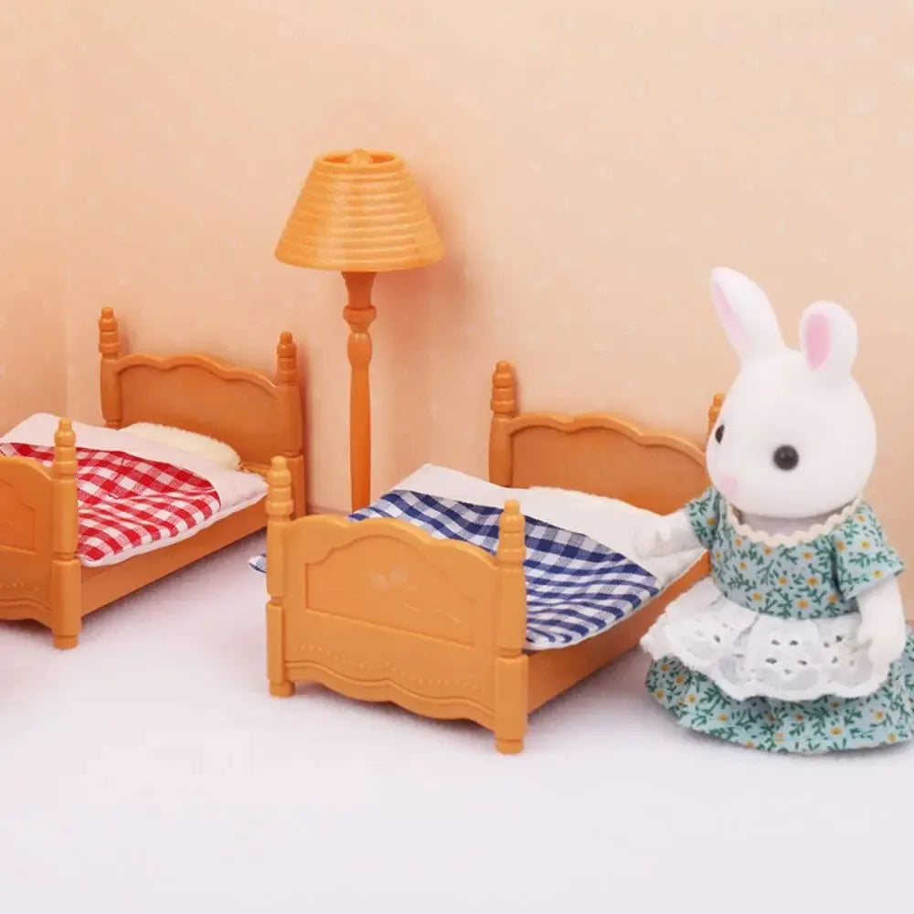 Forest Animal Family Dollhouse Furniture 1/12 Miniature Toys Girl Dolls