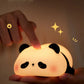 LED Night Lights Cute Sheep Panda Rabbit Silicone Lamp USB Rechargeable Timing Bedside Decor Kids Baby nightlight Birthday Gift