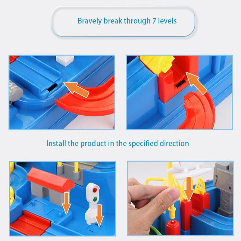 Racing Rail Car for Children Adventure Game Mechanical Interactive Train