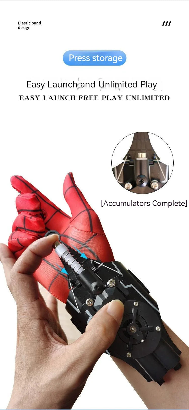 Spiderman Web Shooters Wrist Launcher Shooters Props Shooting Toys