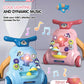 Toddler Toys Hand Push Music Walker Early Educational Electric Lighting Trolley